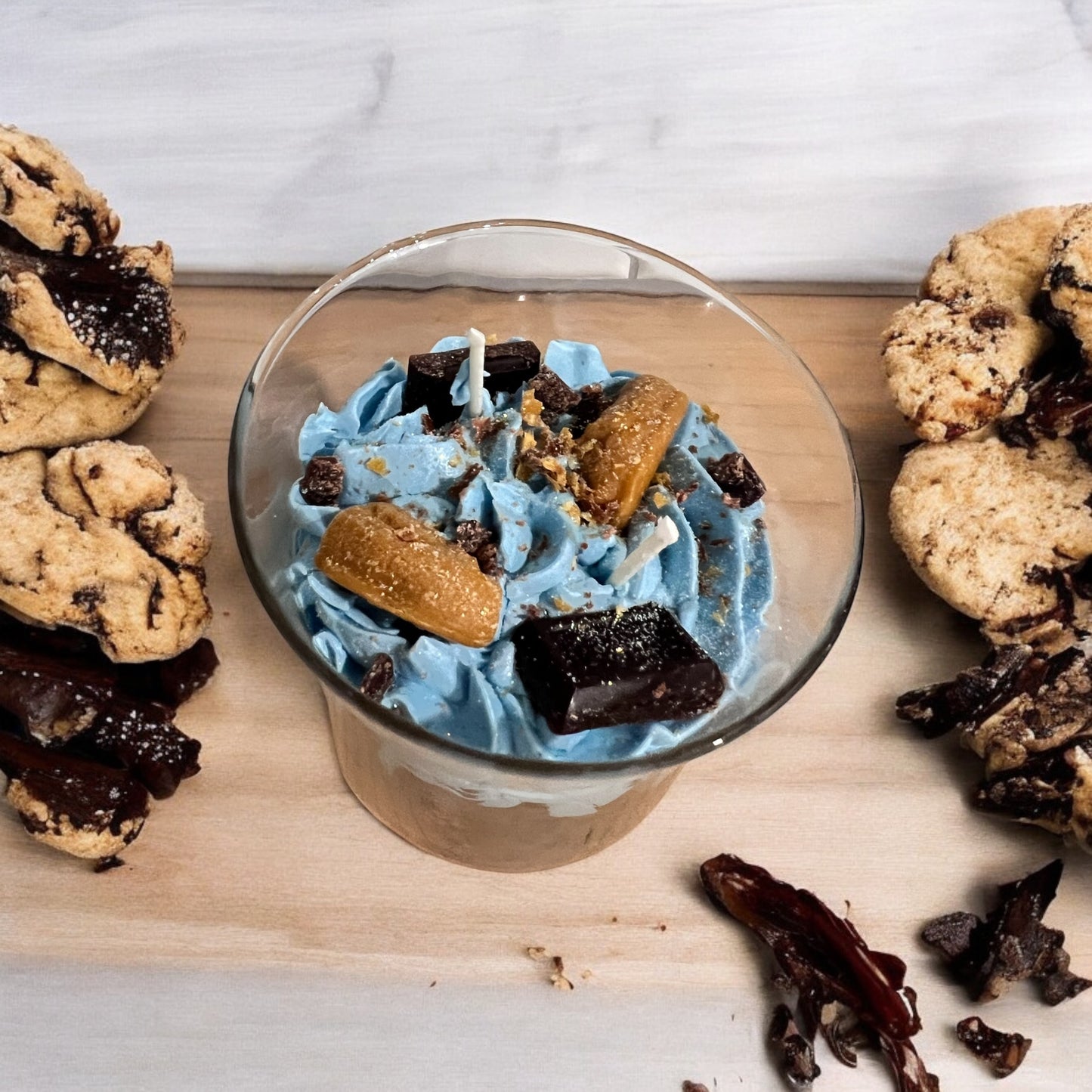Cookie Monster Dessert Candle