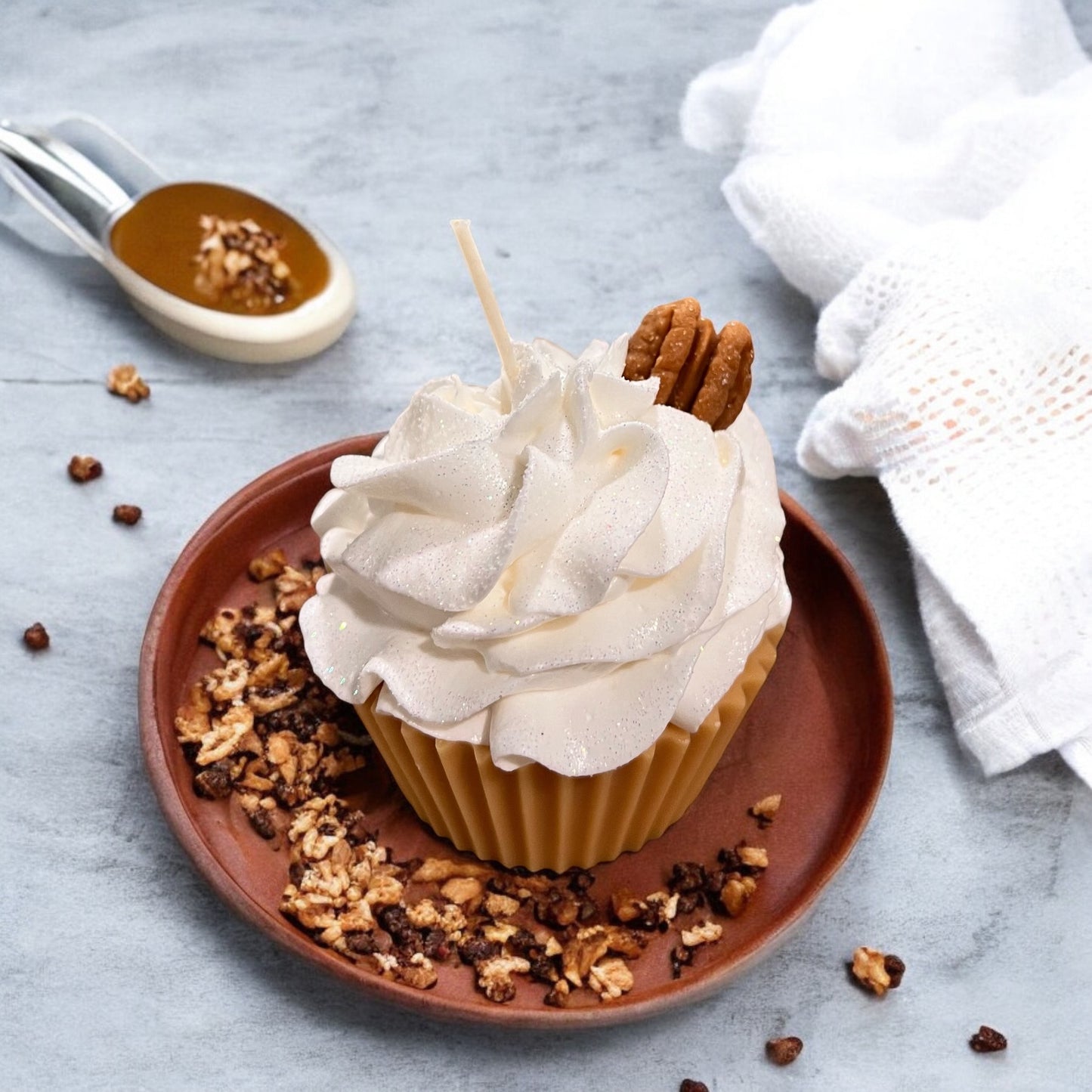 Caramel Pecan Cupcake Candle