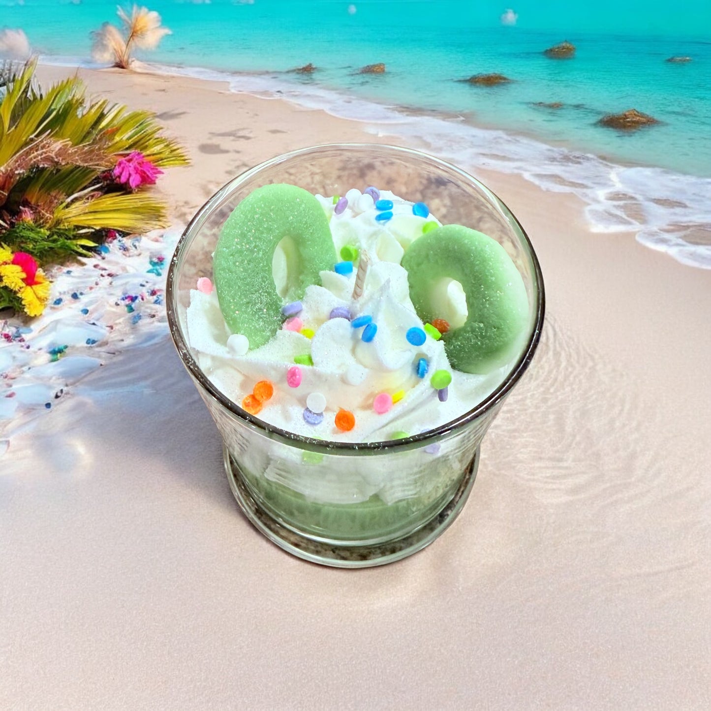 Green Apple Ring Candy Candle