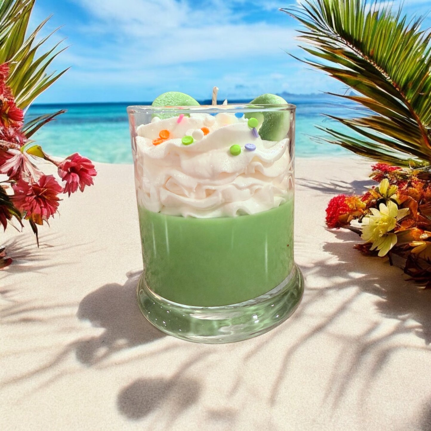 Green Apple Ring Candy Candle