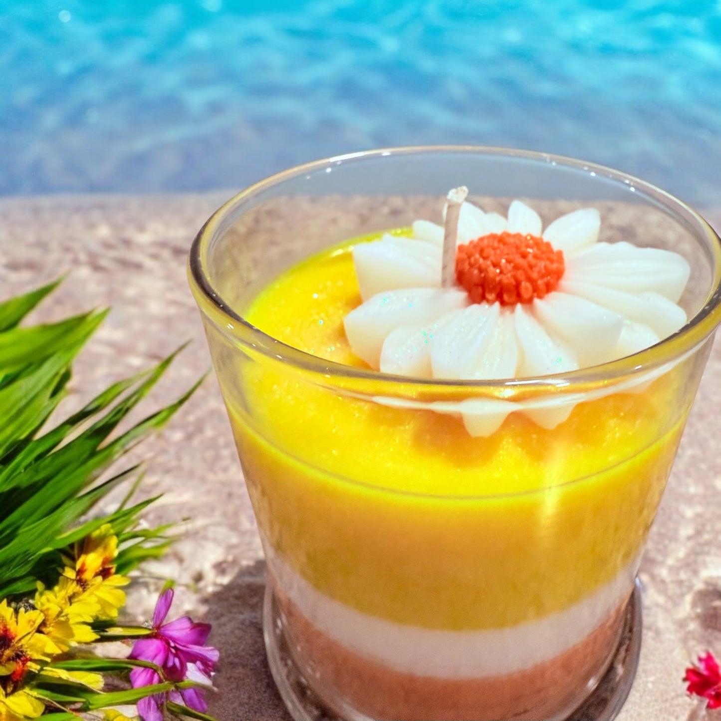 Sunflower Banana Candle