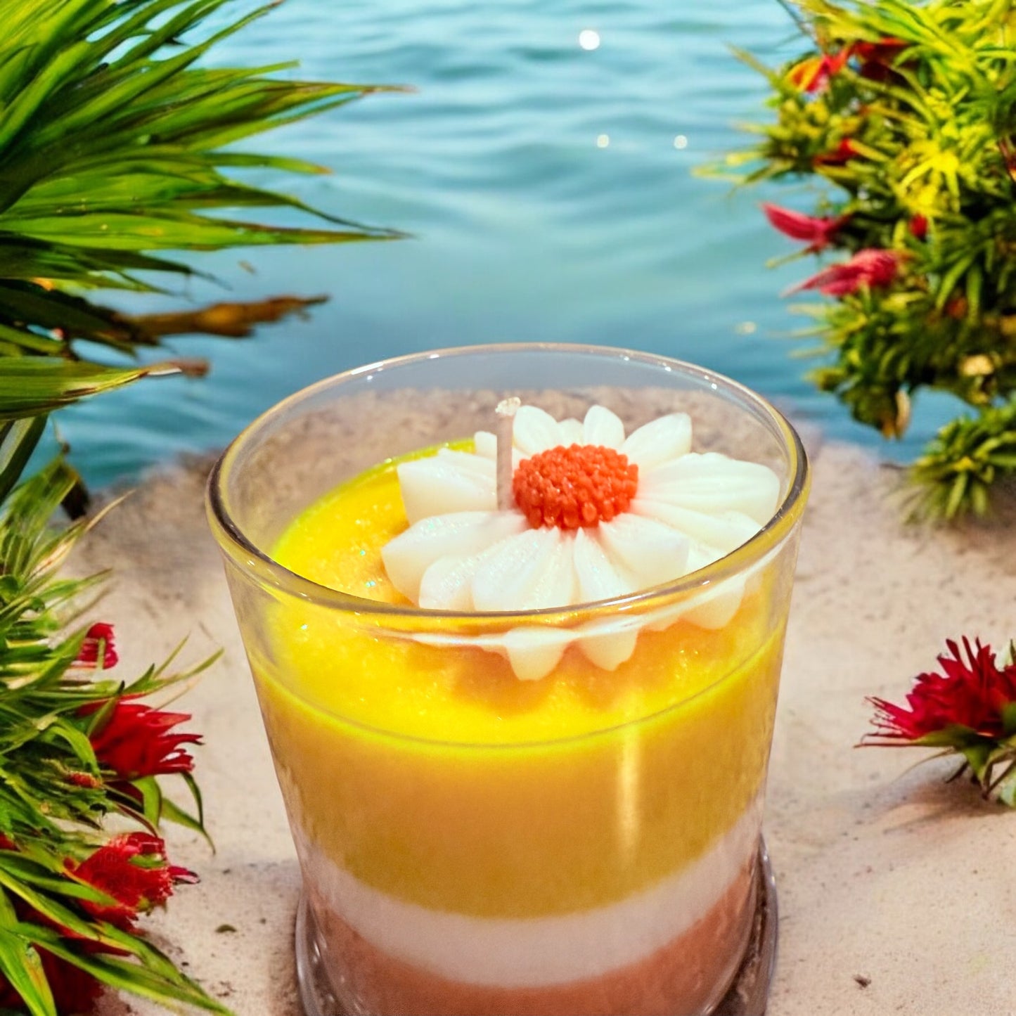 Sunflower Banana Candle