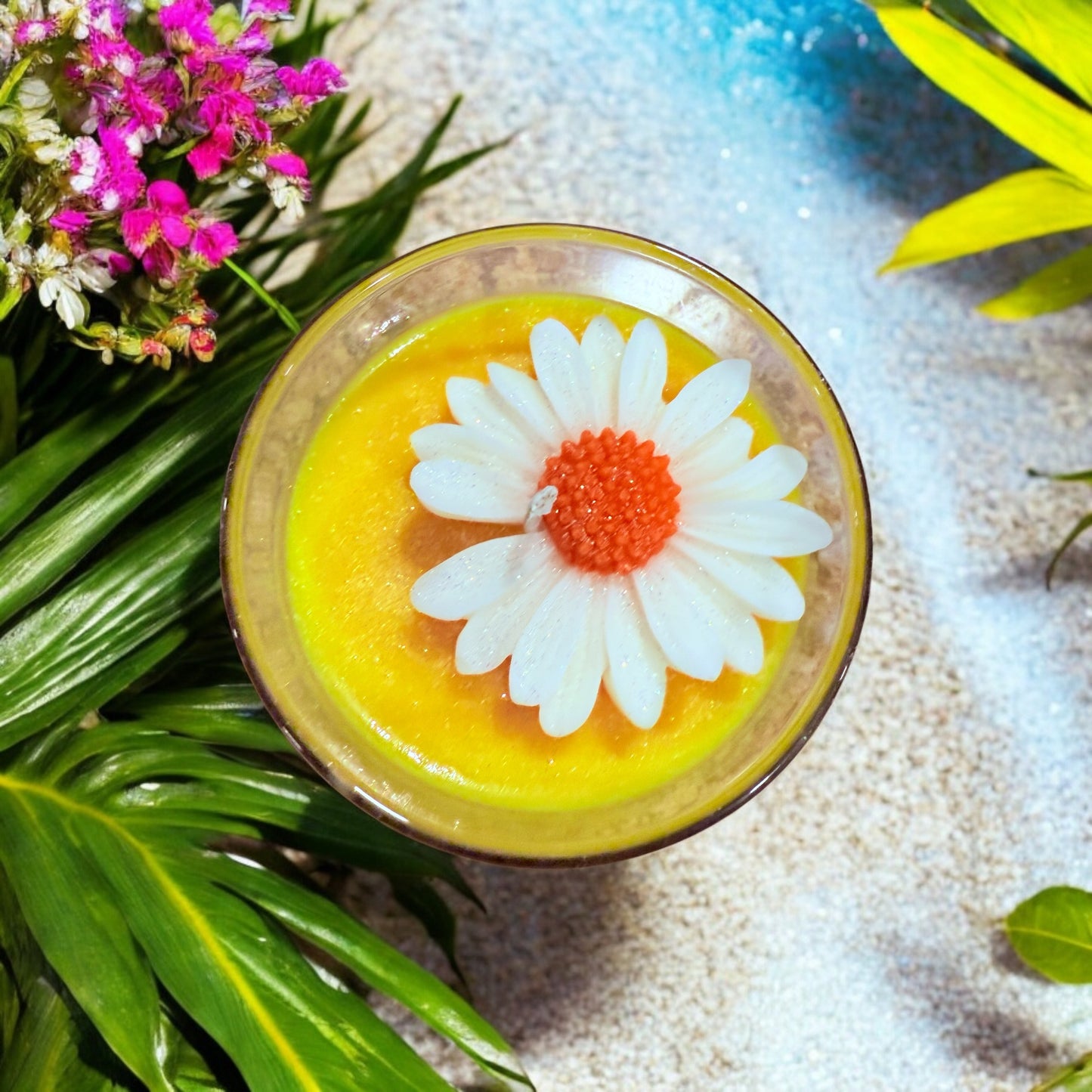 Sunflower Banana Candle
