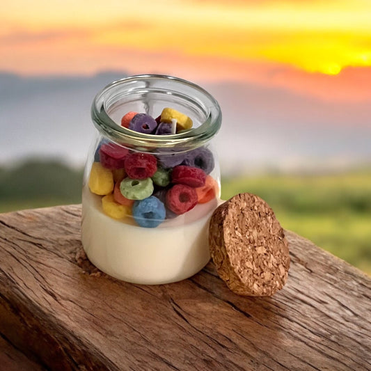 Fruit Cereal Milk Jug Candle